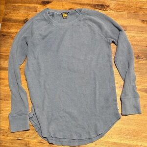 Eddie Bauer Slate Blue Long Sleeve Top